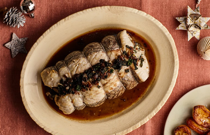 Meluza cocinada al horno Meluza al horno