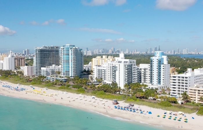 destinos internacionales más buscados miami y sus playas miami fotografia aerea