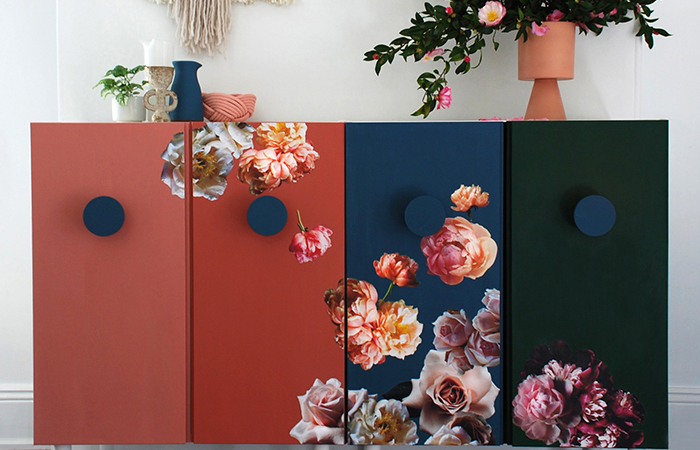 Muebles con servilletas decoupage Muebles decorados con servilletas decoupage