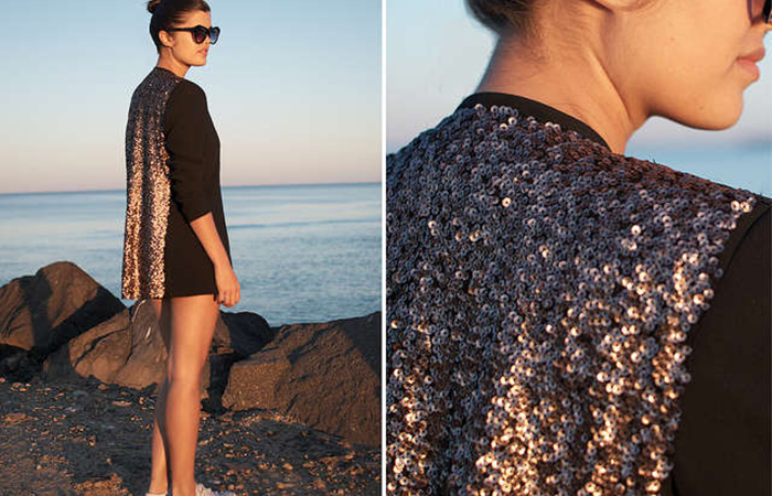 blazer tuneado con lentejuelas blazer con lentejuelas