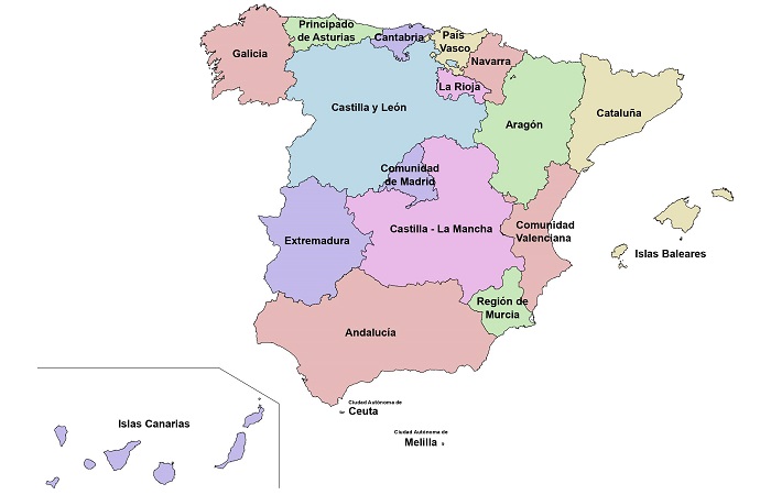 Trucos para aprender las comunidades autónomas y las provincias Aprender las comunidades autónomas y las provincias con reglas que siguen el mapa