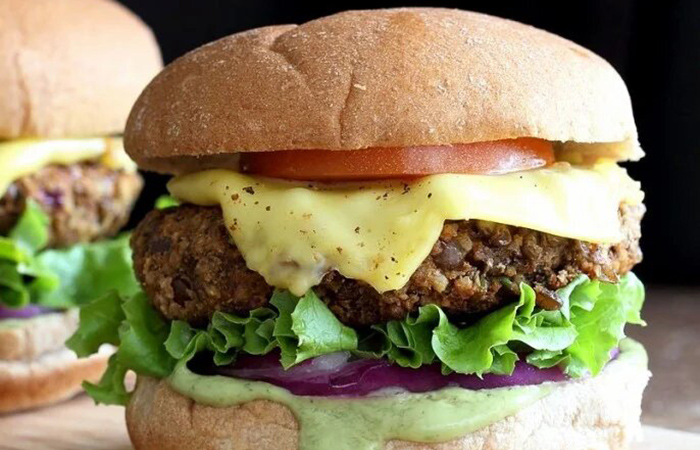 Receta de hamburguesa de lentejas Hamburguesa vegetal de lentejas