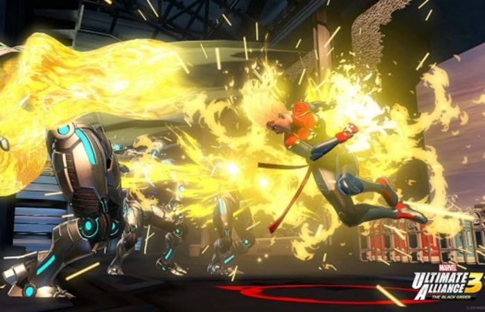 pantalla videojuego marvel ultimate alliance 3 marvel, pantalla de partida del videojuego