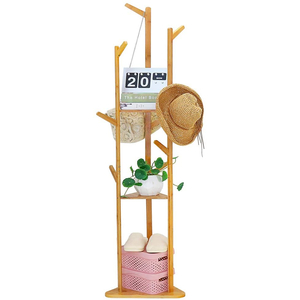 decorar con bambú: perchero