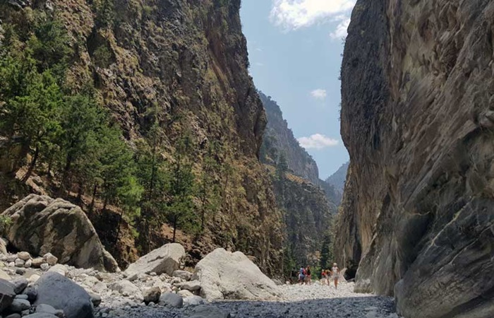 La Garganta de Samaria es uno de los paisajes más espectaculares de Creta Garganta de Samaria, Creta