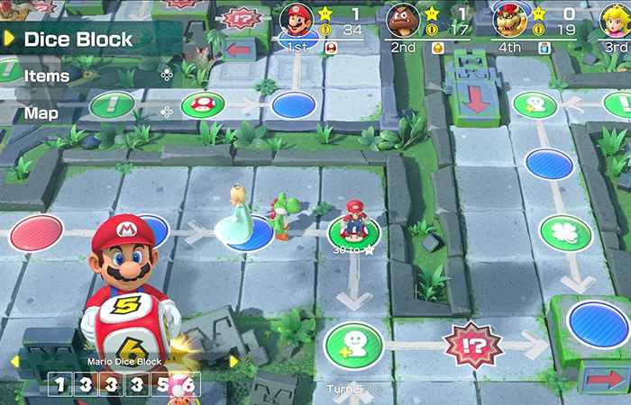 pantalla videojuego super mario party Videojuegos cooperativos: pantalla de super mario party