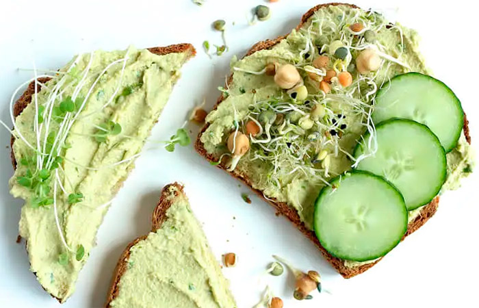 Receta de tosta de queso vegano Tosta de queso vegano