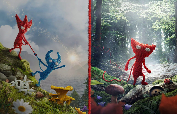 pantalla videojuego unravel 2 unravel 2, partida en la pantalla