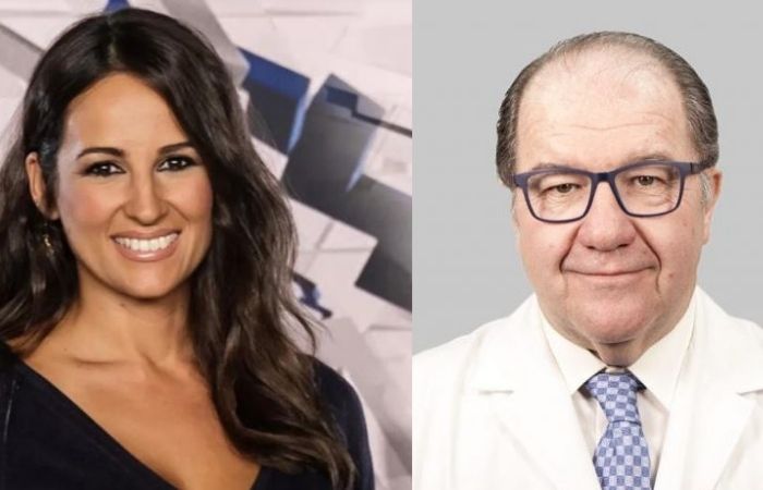 José Carlos Fuertes y con la periodista Lorena García