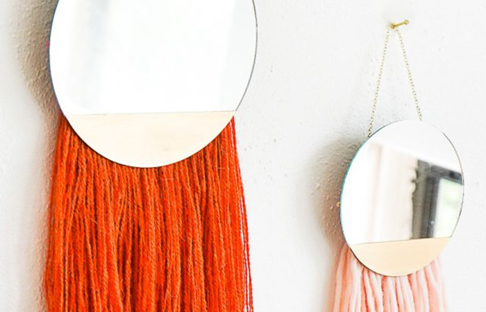 Espejos boho Cómo hacer dos espejos boho