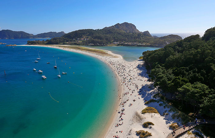 Playa de Rodas en Vigo, Pontevedra (Islas Cíes)