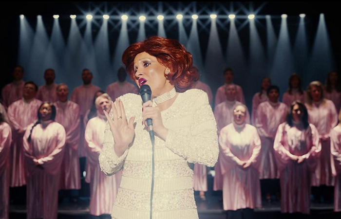 fotograma película los ojos de tammy faye películas nominadas a los óscar: los ojos de tammy faye, con Jessica Chastain