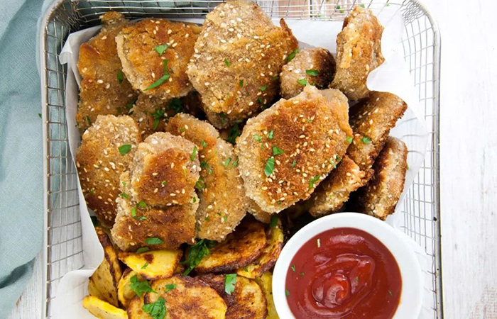 nuggets de seitán cómo hacer nuggets de seitán