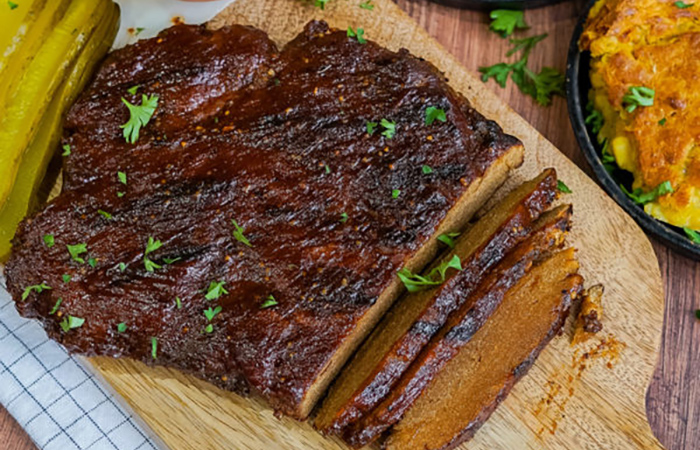 seitán con salsa barbacoa Cómo hacer seitán con salsa barbacoa