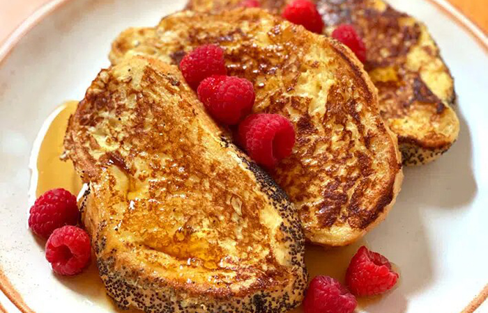 Recetas de torrijas veganas torrijas veganas decoradas con frambuesas
