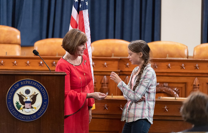 greta thunberg greta thunberg, en la cámara de Representantes de EE.UU.