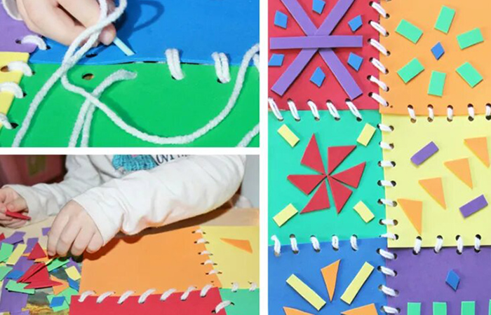 cómo hacer patchwork fácil para niños con goma EVA patchwork fácil para niños: con goma EVA