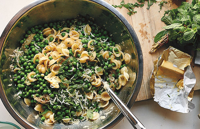 receta de guisantes con pasta Guisantes con pasta
