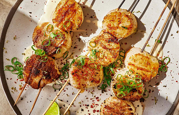 receta de vieras a la parrilla Vieras a la parrilla