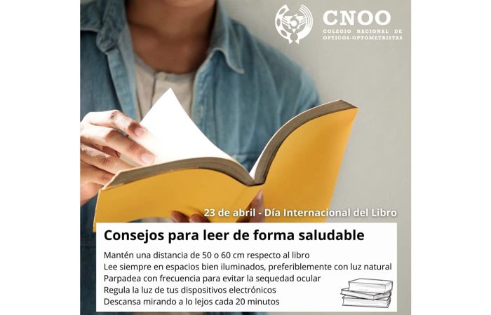 Consejos para leer de forma saludable en el Día Internacional del Libro consejos para leer y mantener una buena salud visual