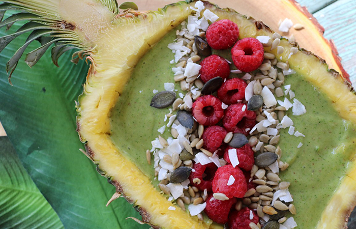 Cómo preparar un bowl de piña Bowl de piña