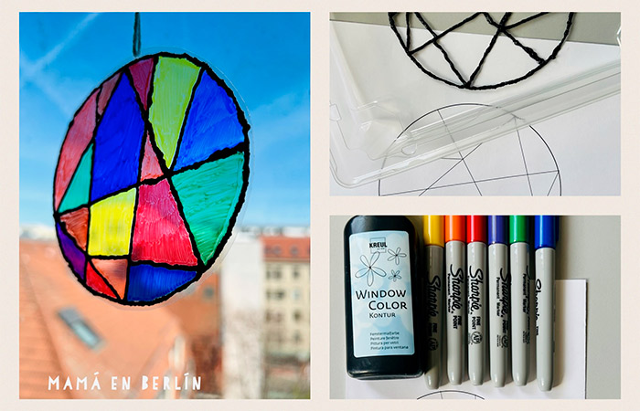 Atrapasoles, para colgar en una ventana Atrapasoles: manualidades creativas