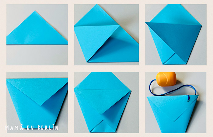 Papiroflexia y juego Juego de habilidad: origami sencillito