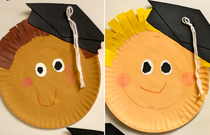 manualidades de graduación hechas con platos manualidades de graduación con platos