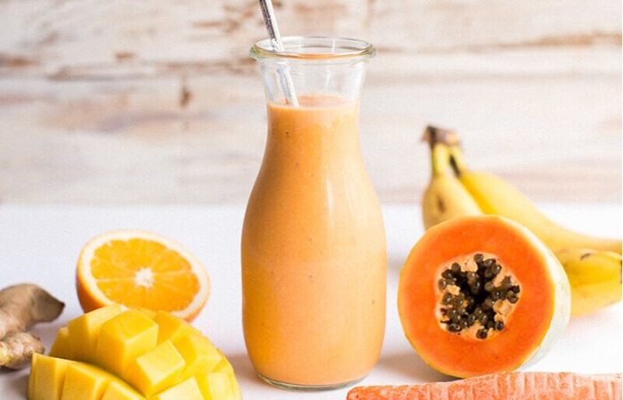 smoothie de papaya para una dieta antiinflamatoria smoothie para dieta antiinflamatoria