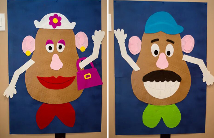 Cómo hacer un juego con la familia Potato Juegos para fiesta de Toy Story