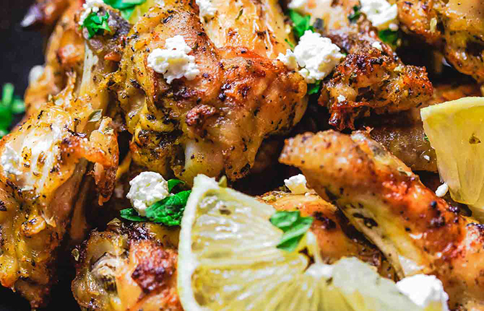 Cómo hacer alitas de pollo a la griega alitas de pollo a la griega