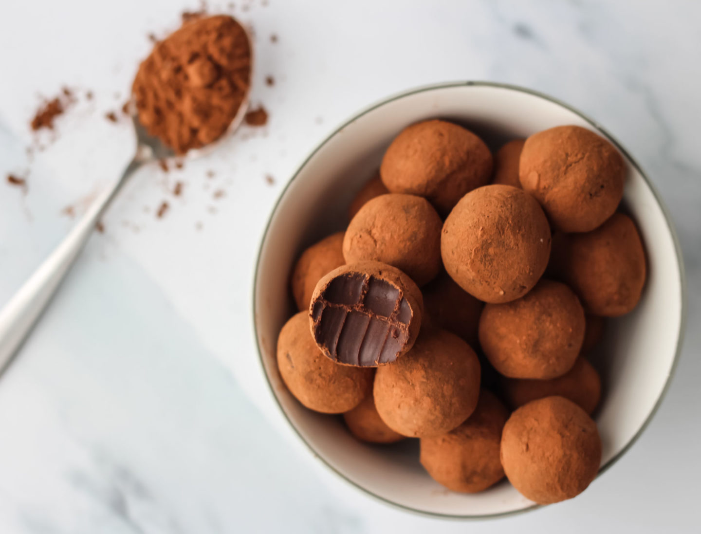 Receta para hacer trufas caseras Trufas