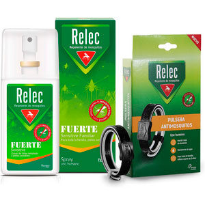 Pack relec antimosquitos pulsera y spray