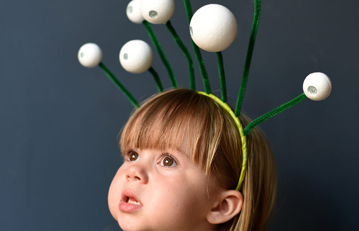 Cómo hacer una diadema alien Diadema alien
