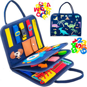 Tablero de actividades Montessori sensorial