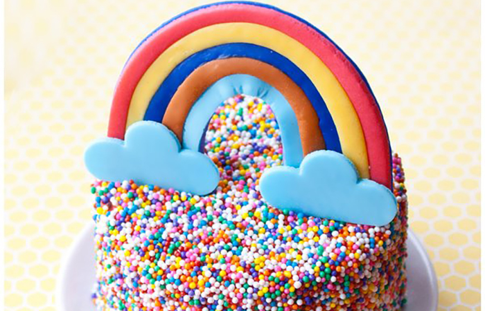 Cómo preparar una tarta arcoíris tarta arcoíris
