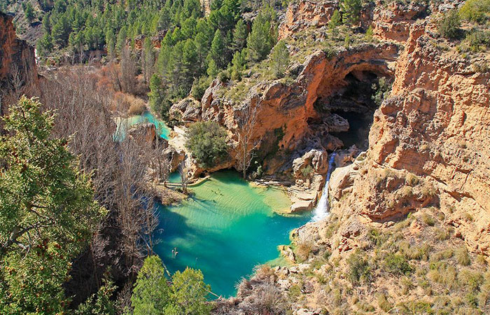 Chorreras del Cabriel en Víllora, Cuenca