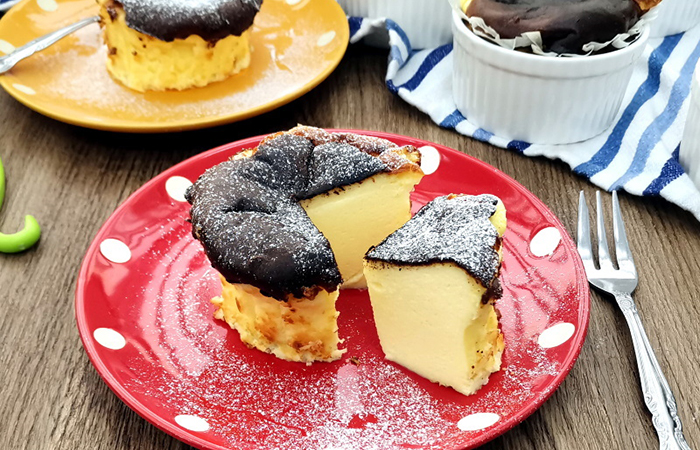 receta de minitarta de queso en freidora de aire Minitarta de queso en freidora de aire