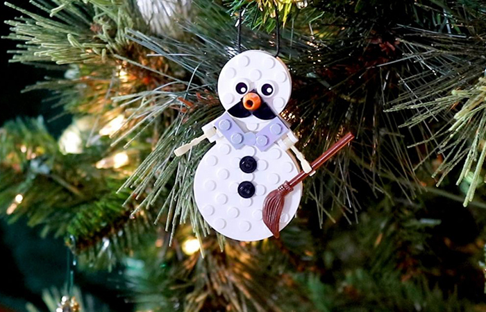 Cómo hacer un muñeco de nieve con LEGO Muñeco de nieve