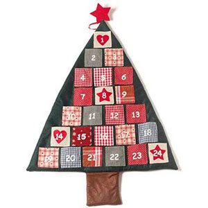 arbol de tela calendarios de adviento