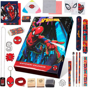 spiderman calendario de adviento utiles escolares