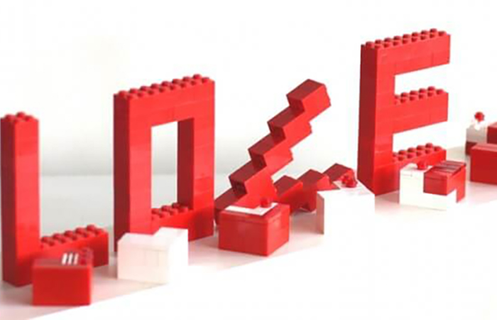 Cómo hacer la palabra LOVE con LEGO ideas de regalo con lego: pieza decorativa