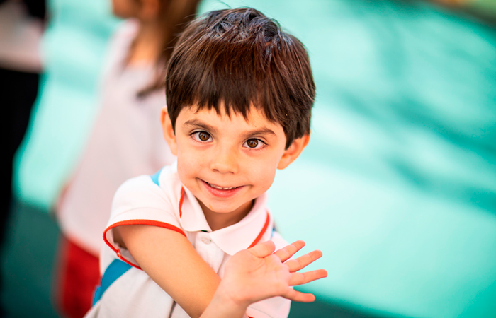 alumno de Infantil del colegio británico British Council School