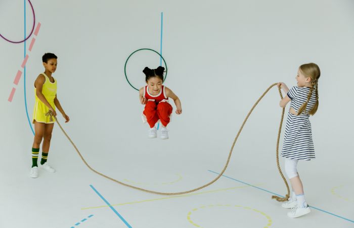 Juego a la comba de una dola Una dola