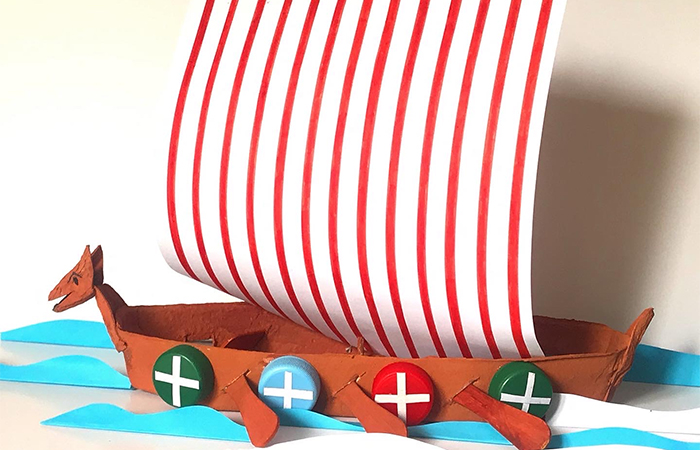 Paso a paso para hacer un barco vikingo Cómo hacer un barco vikingo