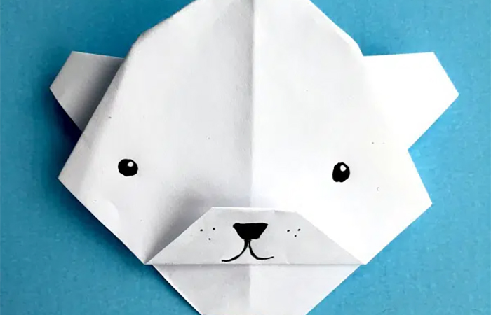 aprende a hacer un oso polar de origami oso polar de origami