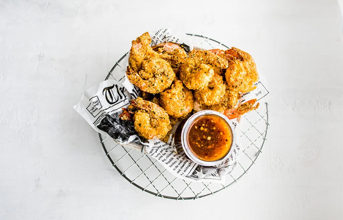 receta de aperitivos en freidora de aire con gambas Aperitivos en freidora de aire con gambas