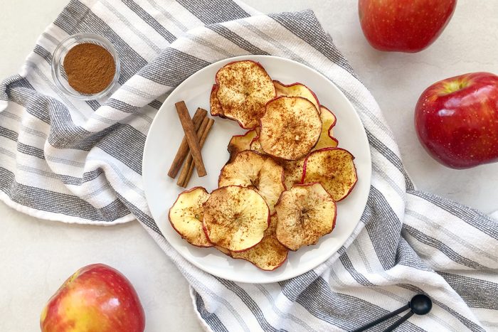 Receta de chips de manzana saludables chips de manzana saludables