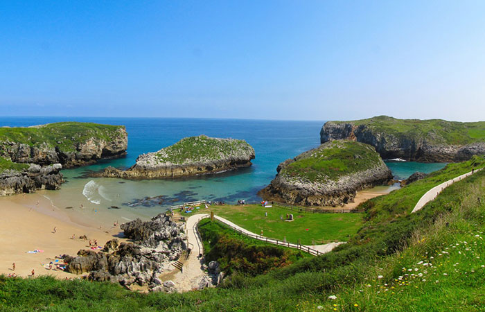 Playa Antilles en Llanes, Asturias