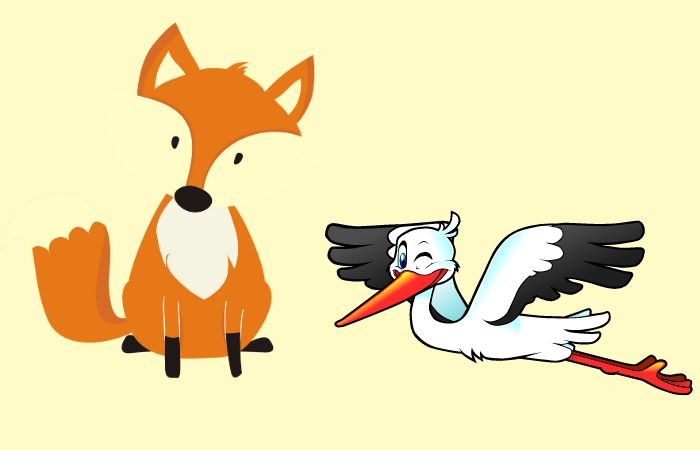 La zorra y la cigüeña historia didáctica La zorra y la cigüeña